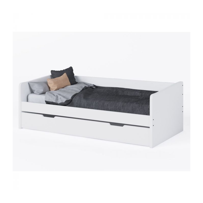 Kidsaw Kudl Day Bed with Trundle-White