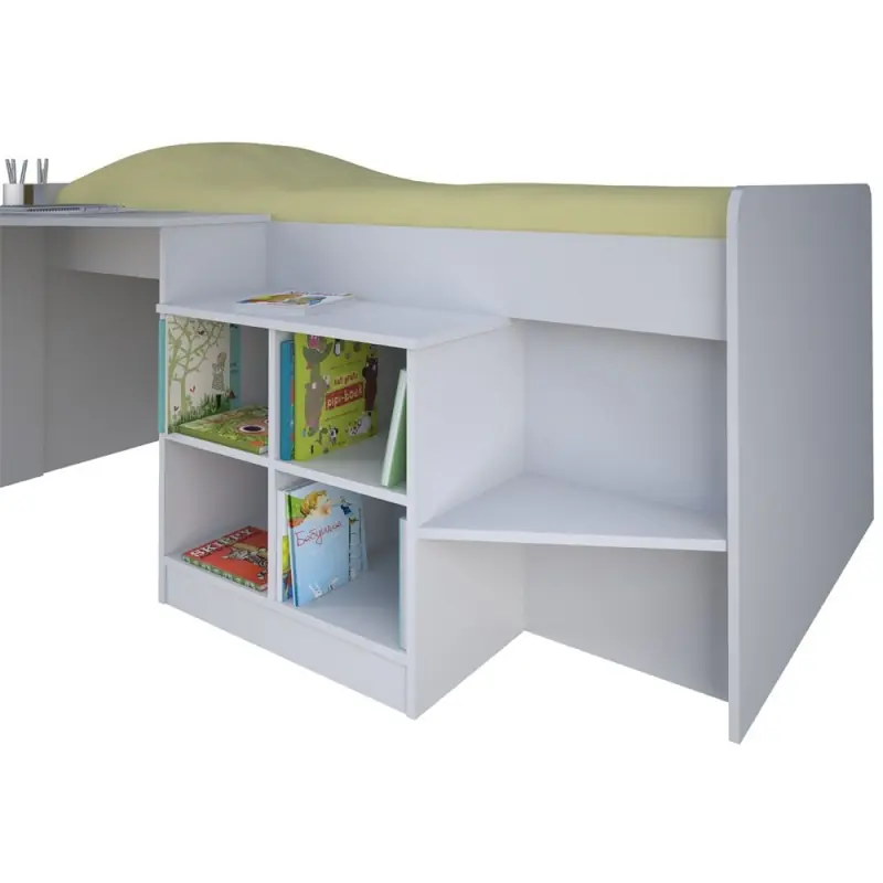 Kidsaw Loft Station Pilot Cabin Bed – White