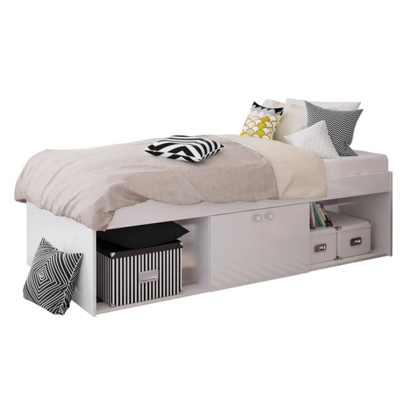 Kidsaw Low Single Cabin Bed-White
