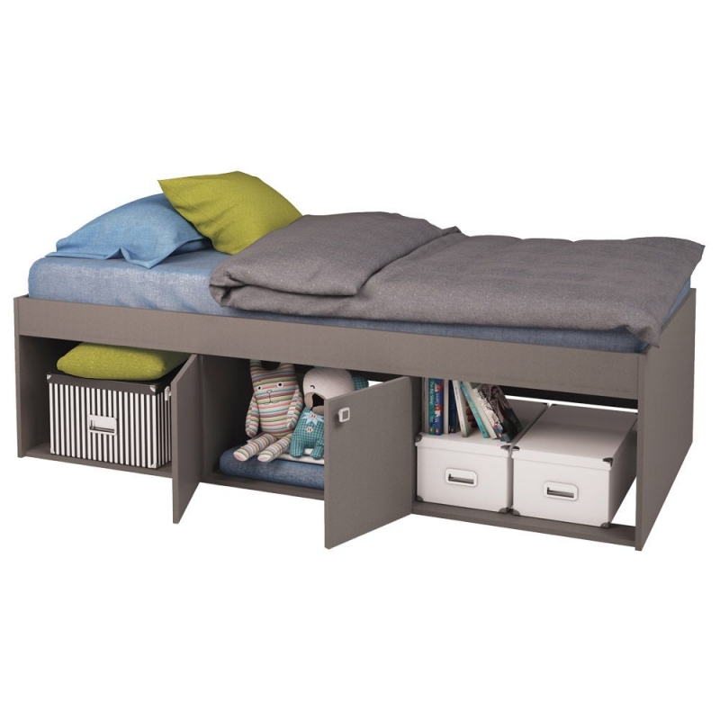 Kidsaw Low Single Cabin Bed-Grey 