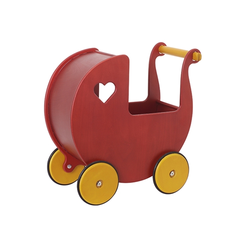 Moover Doll's Pram- Solid Red