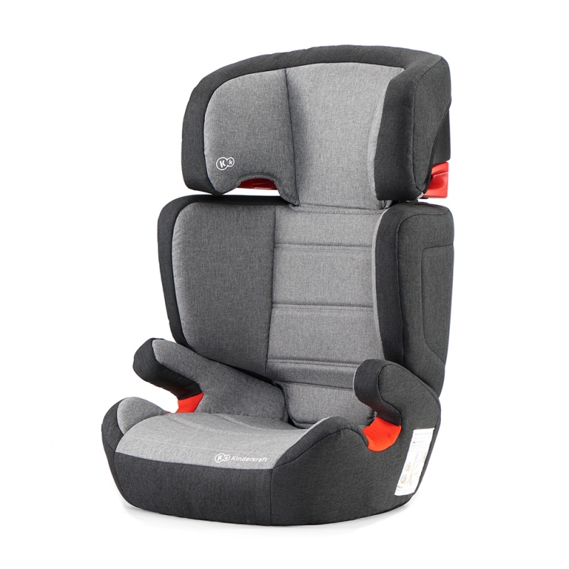 Kinderkraft Junior Fix Car Seat with Isofix System-Black/Grey