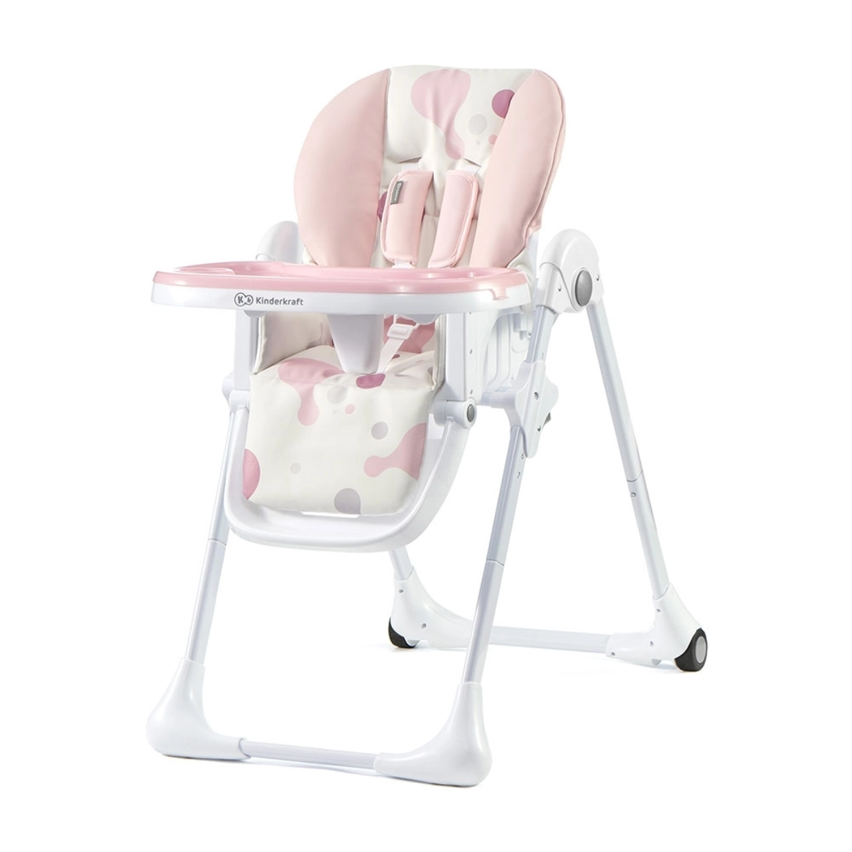 Image of Kinderkraft Yummy High Baby Feeding Chair-Pink