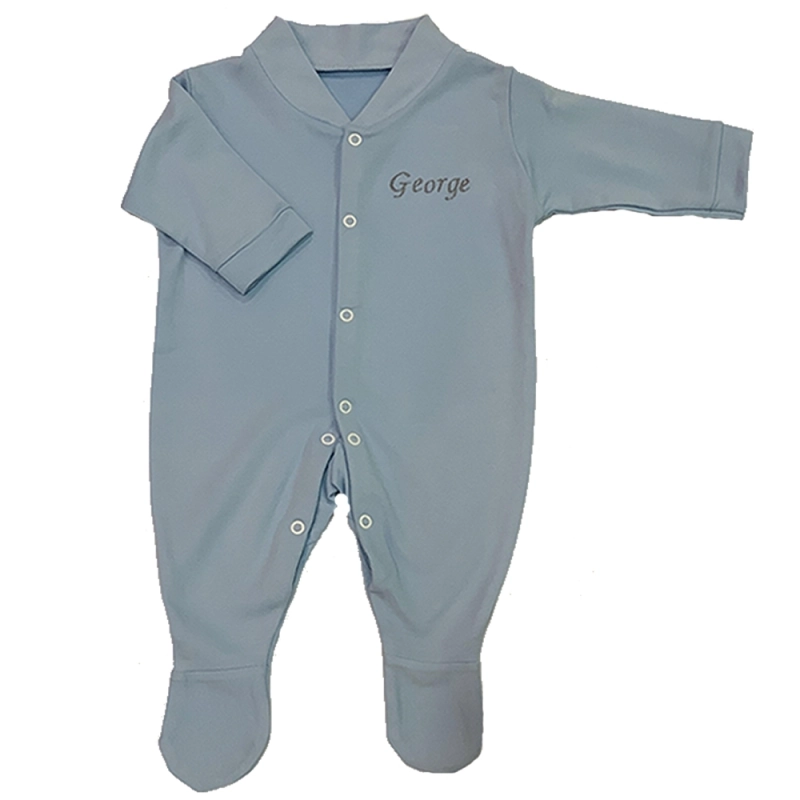 Personalised Name Baby Grow- Blue