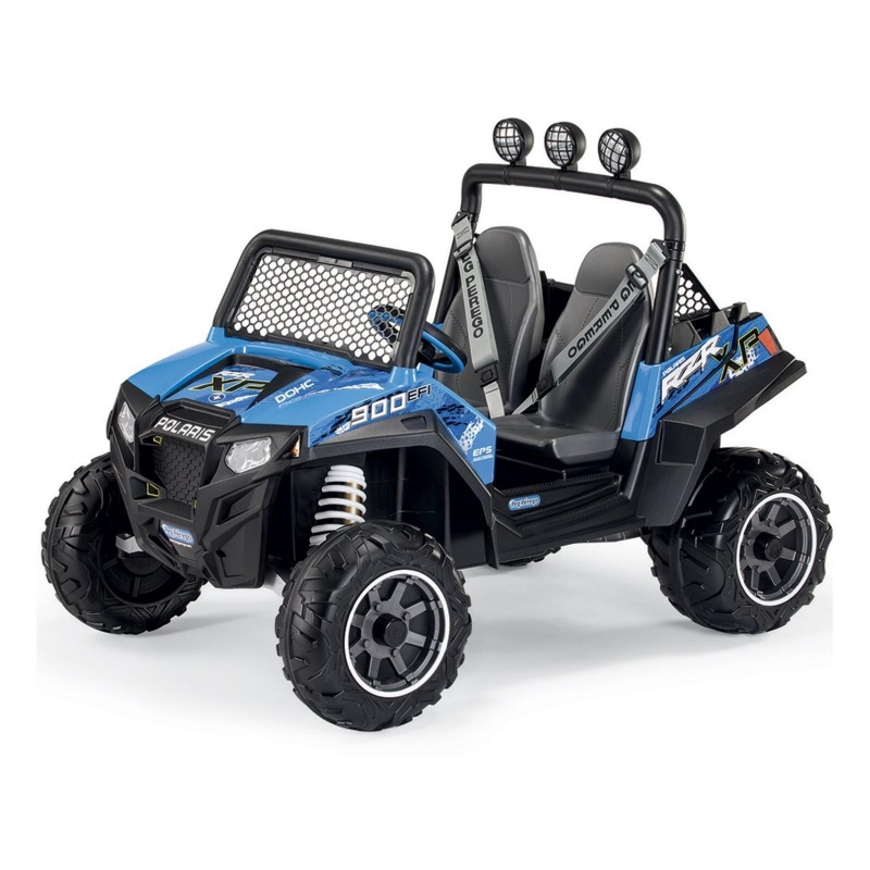 Image of Peg Perego Polaris Ranger RZR 900 Electric Ride On Buggy-Blue