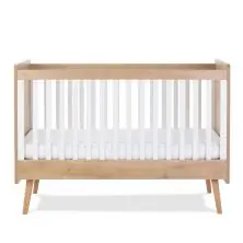 Silver Cross Westport Cot Bed - White/Natural