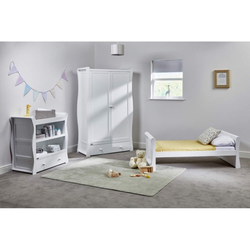 East Coast Nebraska Toddler Bed 3 Piece Roomset-White