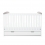 Babyhoot Coleby Style Cot Bed & Under Dresser- Elephant Grey