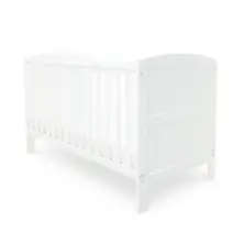 Ickle Bubba Coleby Cot Bed & Foam Mattress- White