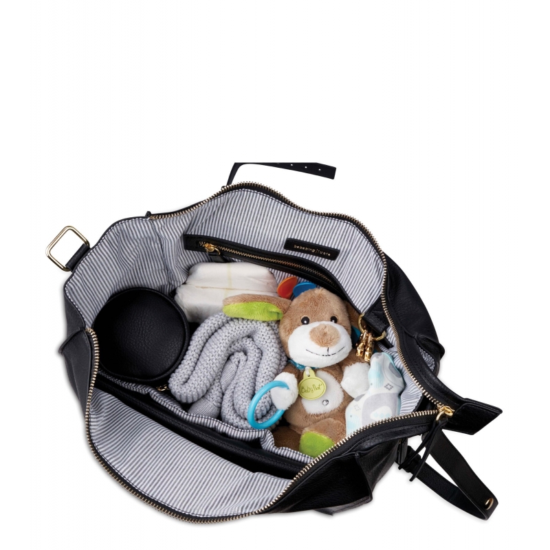 bababing lucia changing bag black