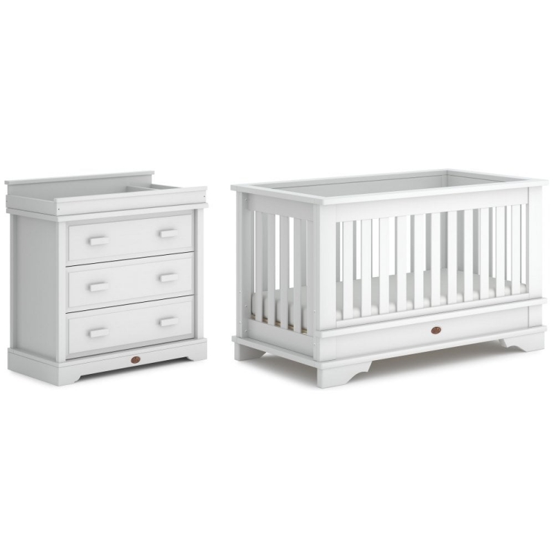 Eton Cot Bed 2-Piece Nursery Furniture Set white
