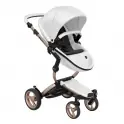 Mima Xari Single Pushchair with Rose Gold Chassis-Snow White/Pure Black 
