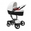 Mima Xari 2in1 Pram System with Black Chassis-Snow White/Ruby Red