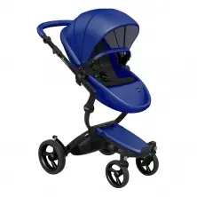 Mima Xari Single Pushchair with Black Chassis-Blue/Pure Black