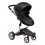 Mima Xari Single Pushchair with Rose Gold Chassis-Black/Black