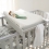 Tutti Bambini Malmo Cot Bed Bundle Including Cot Top Changer & Mattress-Dove Grey