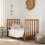 Tutti Bambini Malmo Cot Bed Bundle Including Cot Top Changer & Mattress-Oak