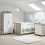 OBaby Nika 3 Piece Room Set-Grey Wash and White