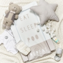 Obaby Eat Sleep Repeat Changing Mat-Grey (NEW)