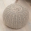 Tutti Bambini Knitted Pouffe Foot Stool-Stone/Natural