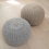 Tutti Bambini Knitted Pouffe Footstool-Pebble/Grey