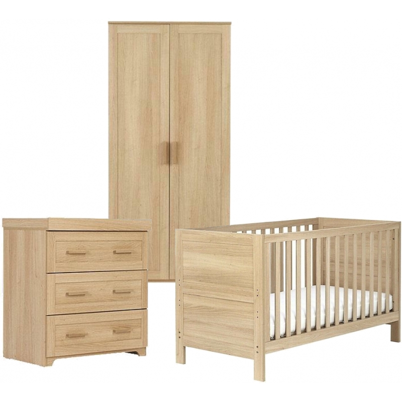 Babystyle Stretton 3 Piece Furniture Set-Oak