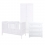 Tutti Bambini Rio 3 Piece Room Set with Cot Top Changer-White