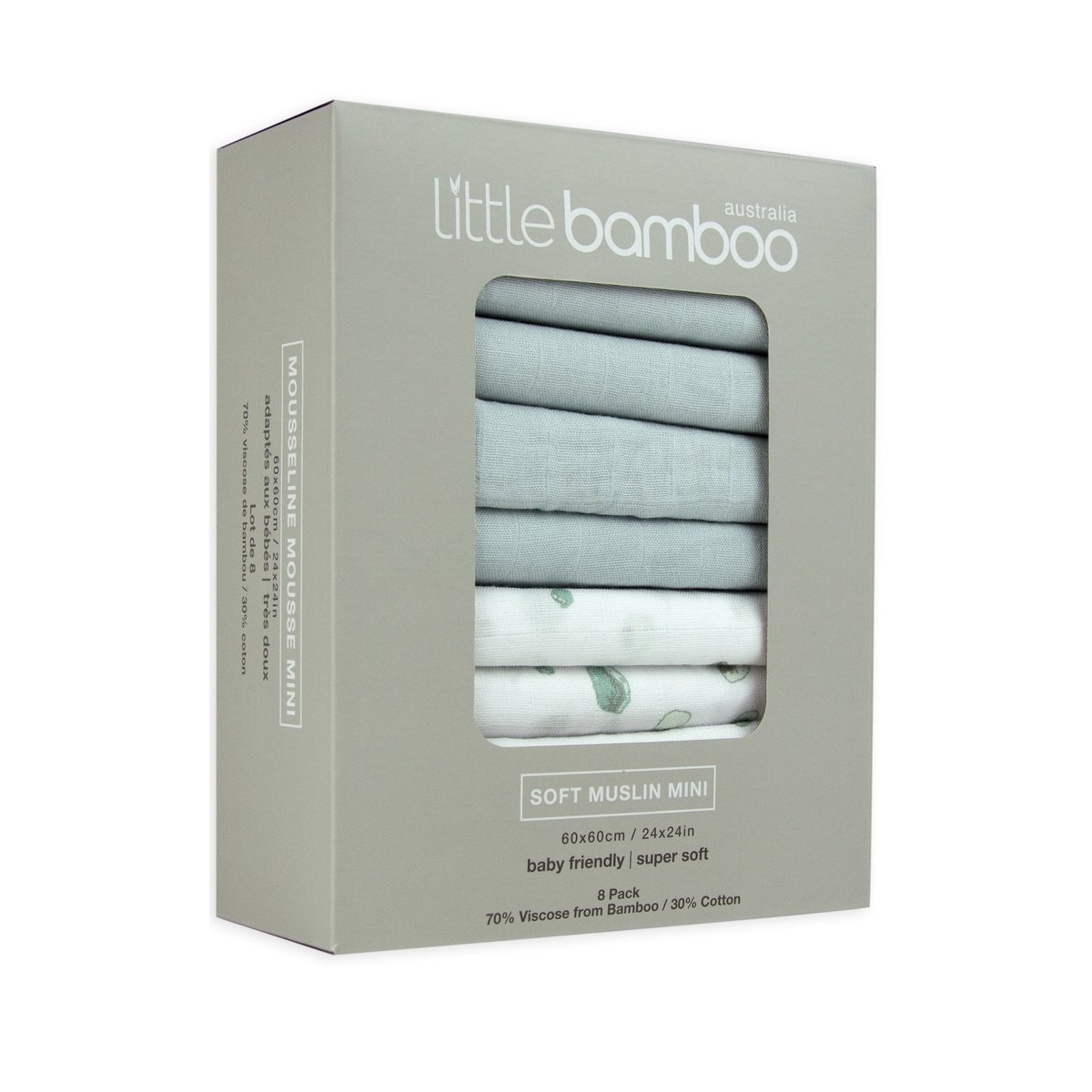Little Bamboo 8 Pack Muslin Squares