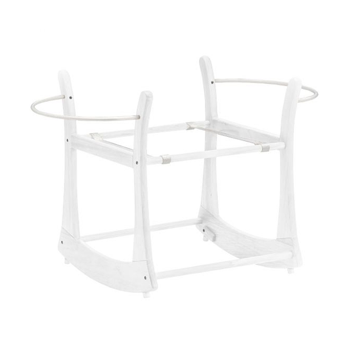 white moses basket stand