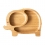 eco rascals Elephant Shaped Bamboo Suction Plate-Pink (NEW)