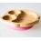 eco rascals Owl Shaped Bamboo Suction Plate-Pink (NEW)