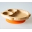 eco rascals Owl Shaped Bamboo Suction Plate-Orange (NEW)