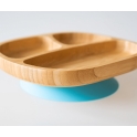 eco rascals Toddler Bamboo Suction Plate-Blue (NEW)