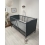 Kiddies Kingdom Cot Bed/Toddler Bed (140 x 70cm)-Grey Including Foam Mattress Worth £40!