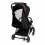 Ickle Bubba Gravity Silver Chassis Stroller-Black