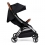 Ickle Bubba Gravity Silver Chassis Stroller-Black