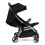 Ickle Bubba Gravity Max Silver Chassis Stroller-Black