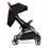 Ickle Bubba Gravity Max Silver Chassis Stroller-Black