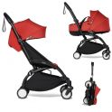 BABYZEN YOYO² Black Frame with Bassinet Complete - Red