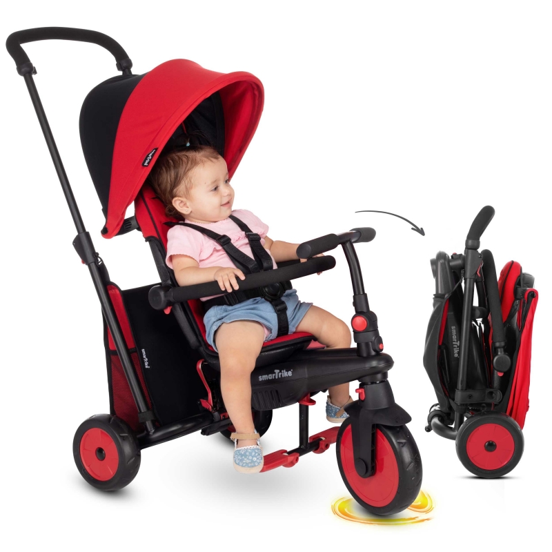 SmarTrike 6in1 Folding Baby Tricycle STR3-Red (NEW)