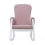 Babyhoot Dursley Rocker Chair and Stool- Blush Pink