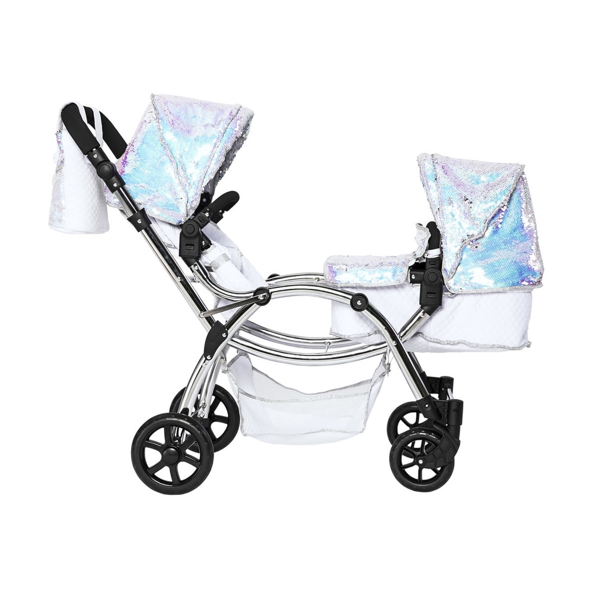 Image of Roma Polly Amy Childs Twin Dolls Pram-Mermaid