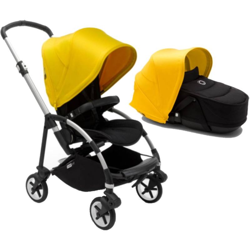 Bugaboo Bee 6 Complete With Carrycot- Black/Lemon Yellow