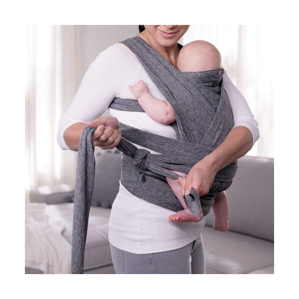 Chicco Boppy ComfyFit Baby Carrier-Grey (NEW) 