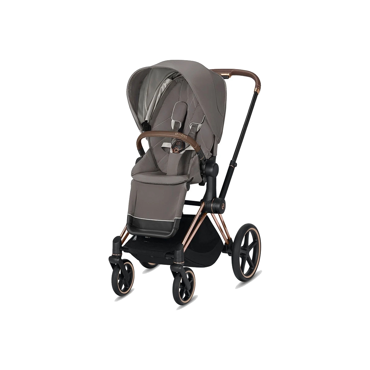 Cybex Priam Rose Gold Pushchair with Lux Carry Cot & Cloud Z Car Seat