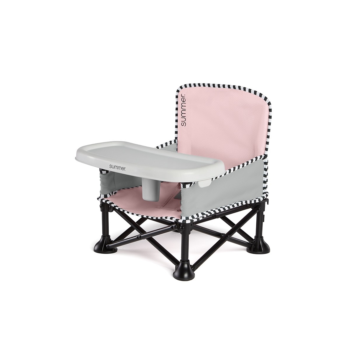 Summer Infant Pop N Sit Booster Seat-Pink (NEW) 