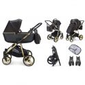 Mee-go Santino Special Edition Travel System-Gold Leaf (2021) + Free Changing Bag Worth £80!