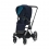 Cybex e-Priam Chrome Pushchair with Lux Carry Cot & Cloud Z Car Seat-Nautical Blue/Black (NEW)