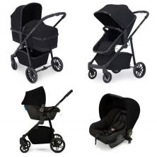 Ickle bubba Moon All-in-One Travel System with Astral Car Seat-Black