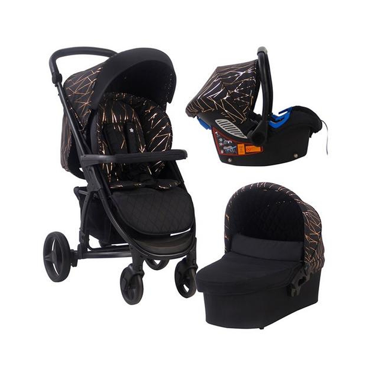 My Babiie MB200+ Black and Rose Gold 